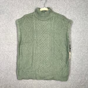 Sincerely Jules Sweater Vest Medium Academia Oversized Boxy Old Money Soft Cozy